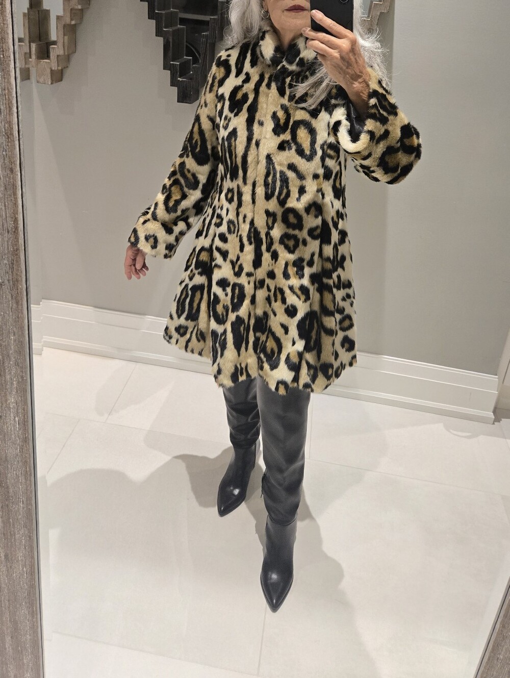 Donna Slayers Faux Fur Coat Sm